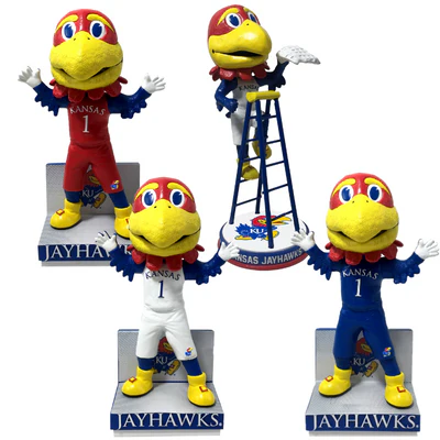 Big Jay Kansas Jayhawks Mascot Bobbleheads - Image 6
