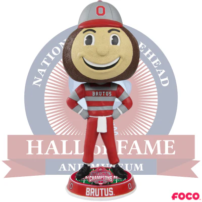 Brutus Buckeye Ohio State Buckeyes 2024 Football National Champions Mascot Bighead Bobblehead