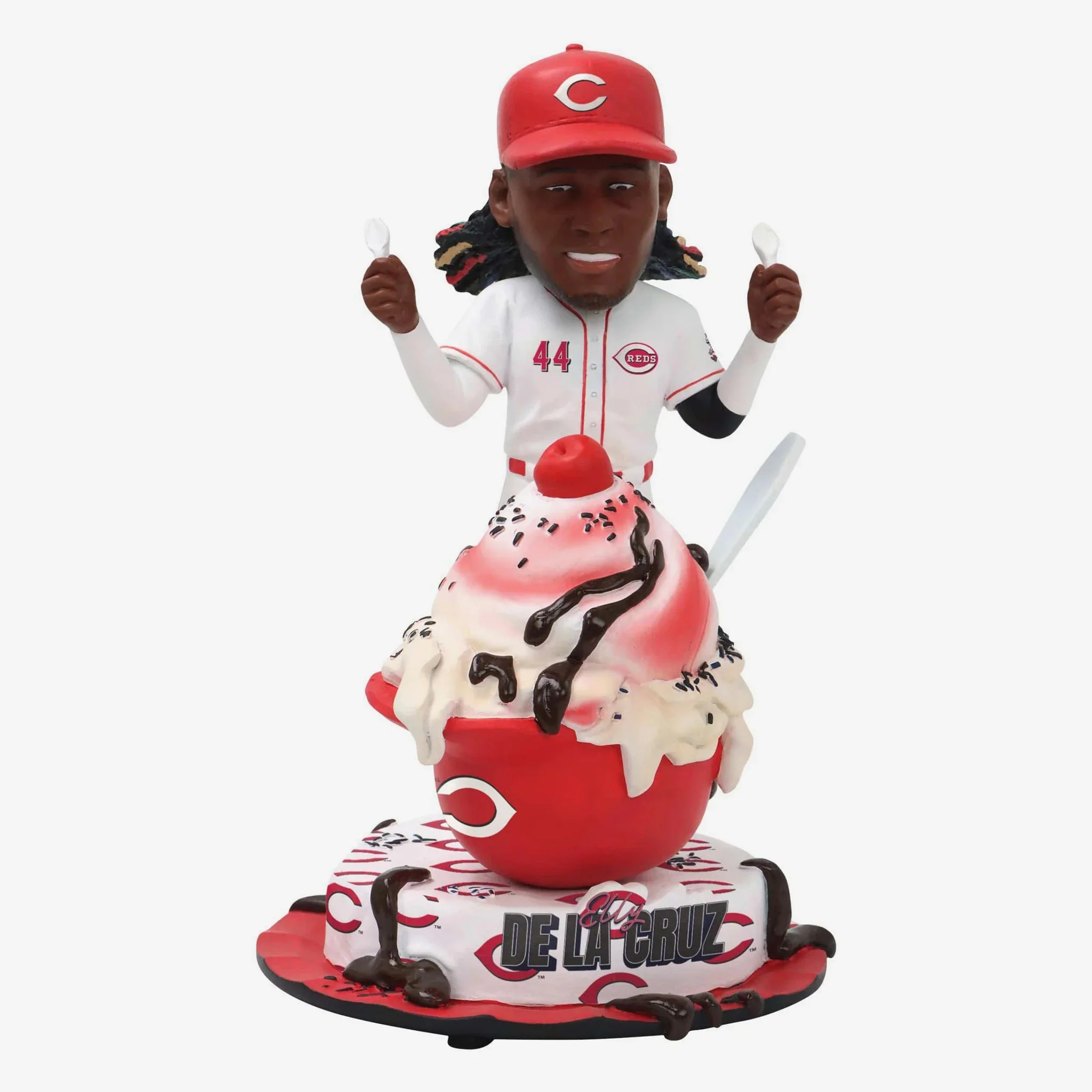 Elly De La Cruz Cincinnati Reds Ice Cream Helmet MLB Bobblehead