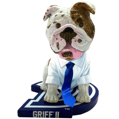 Griff II Drake Bulldogs Blue Tie Bobblehead (Presale) - Image 2
