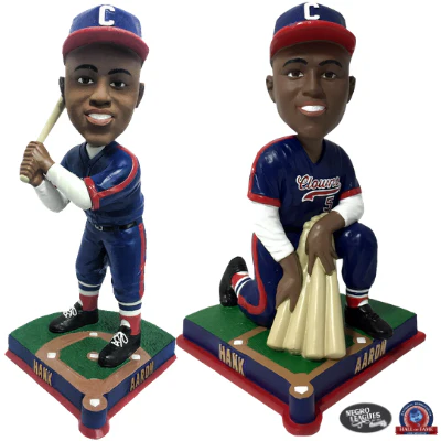 Hank Aaron Indianapolis Clowns Bobbleheads - Image 4
