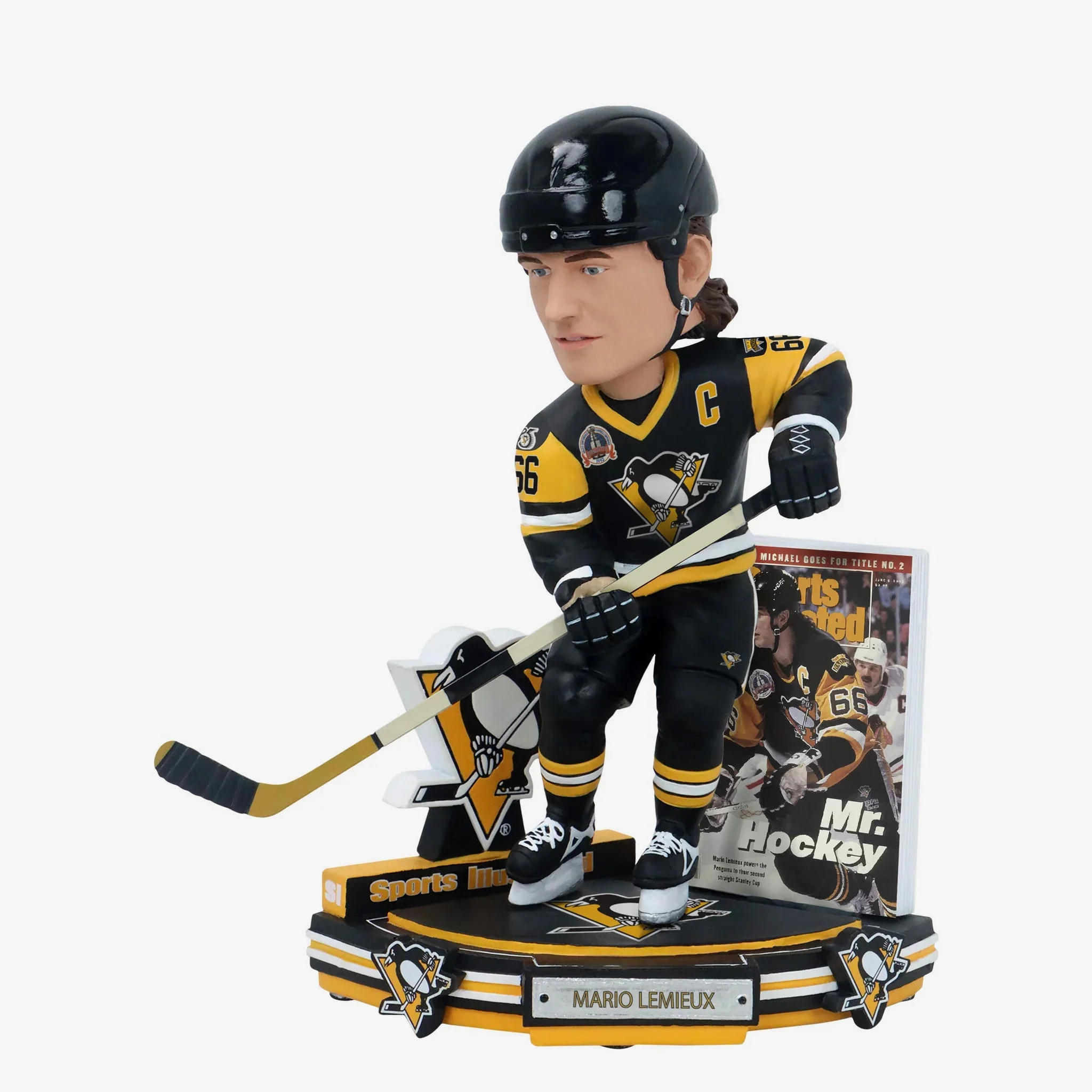Mario Lemieux Pittsburgh Penguins Sports Illustrated Cover Bobblehead NHL