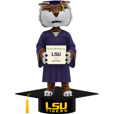 Mike the Tiger LSU Tigers Mascot Graduation Bobblehead (Presale) - Image 2