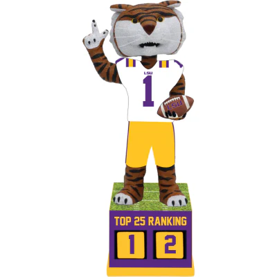 LSU Tigers Football Top 25 Ranking Tracker Bobblehead - Image 2
