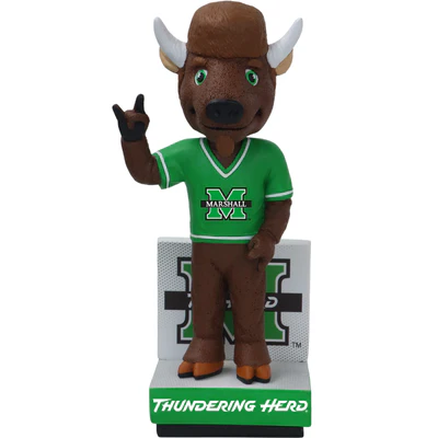 Marco the Bison Marshall Thundering Herd Mascot Bobblehead - Image 2