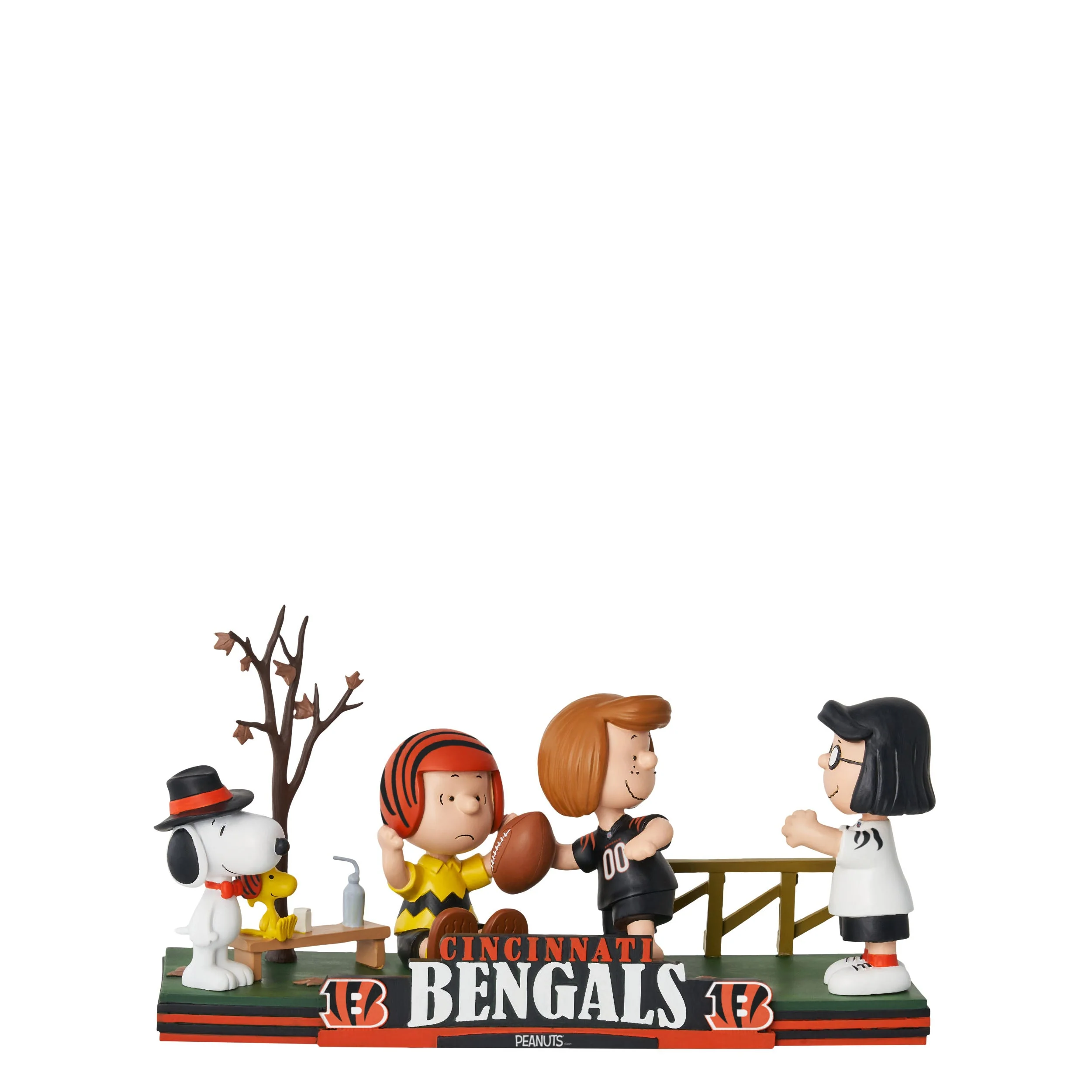 Peanuts Gang NFL Football Field Mini Bobble Scene Bobblehea - Image 2