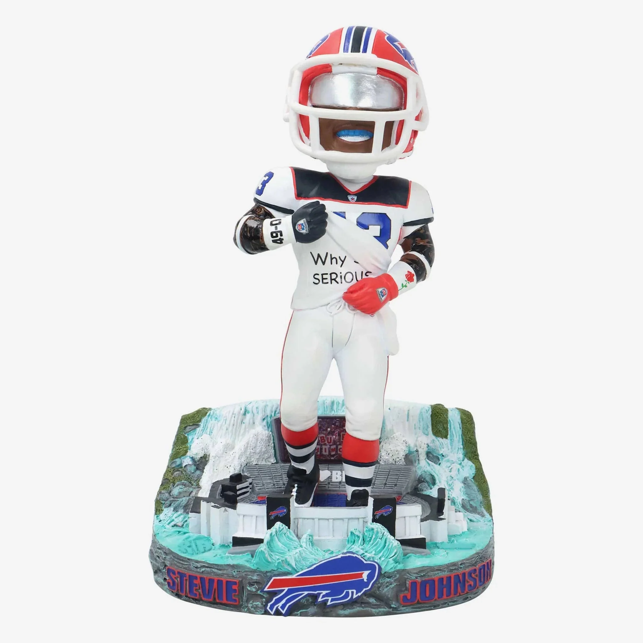 Stevie Johnson Buffalo Bills Why So Serious NFL Football Bobblehead