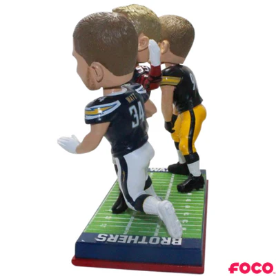 Watt Brothers NFL Triple Bobblehead - Image 2